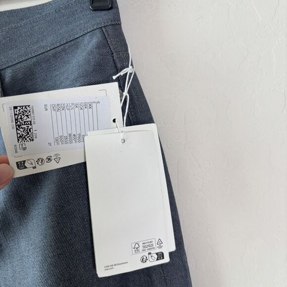 COS Column Straight Leg Jeans Raw Grey - Picture 4 of 8